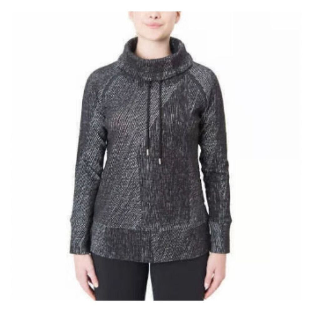 Womens Kirklands Signature Jacquard Swirl Cowl Neck Pullover Sweater - Sz XXL